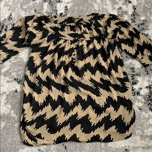Black & Tan blouse